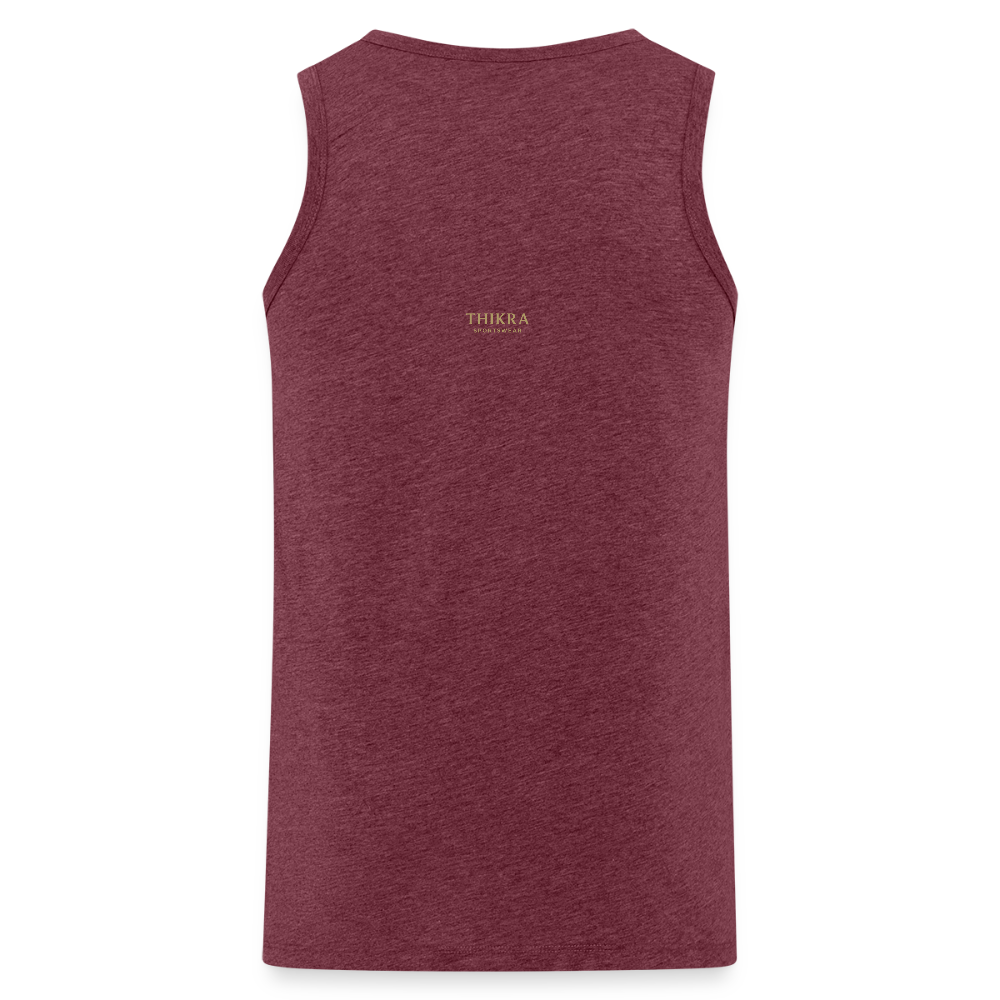 ThiKra's Premium Fit-Tanktop / Men - heather burgundy