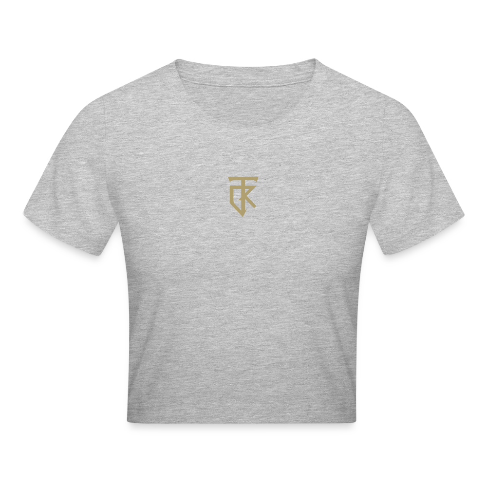 ThiKra's Premium Cropped Slim Fitshirt / Women - heather grey
