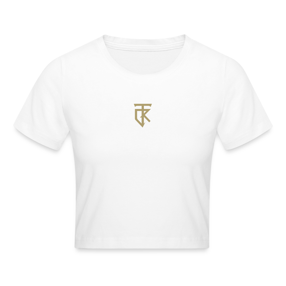ThiKra's Premium Cropped Slim Fitshirt / Women - white
