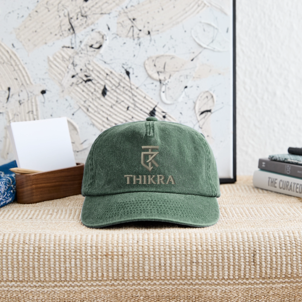 ThiKra's Premium Fitcap - vintage bottle green