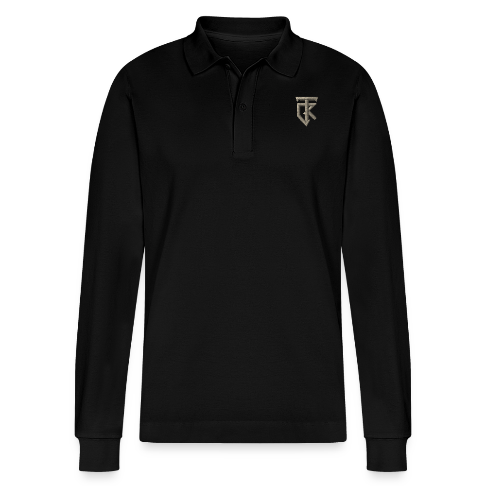 ThiKra's Premium Long-SLeeved Fitpolo - black
