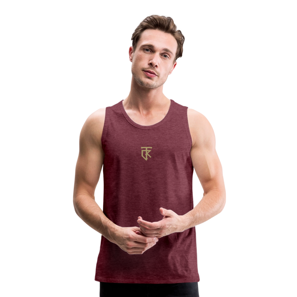 ThiKra's Premium Fit-Tanktop / Men - heather burgundy