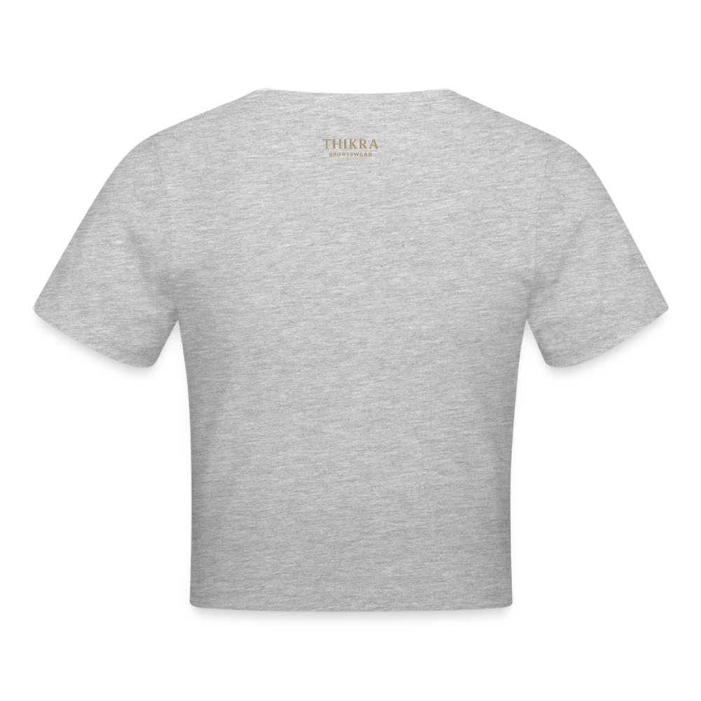 ThiKra's Premium Cropped Slim Fitshirt / Women - heather grey