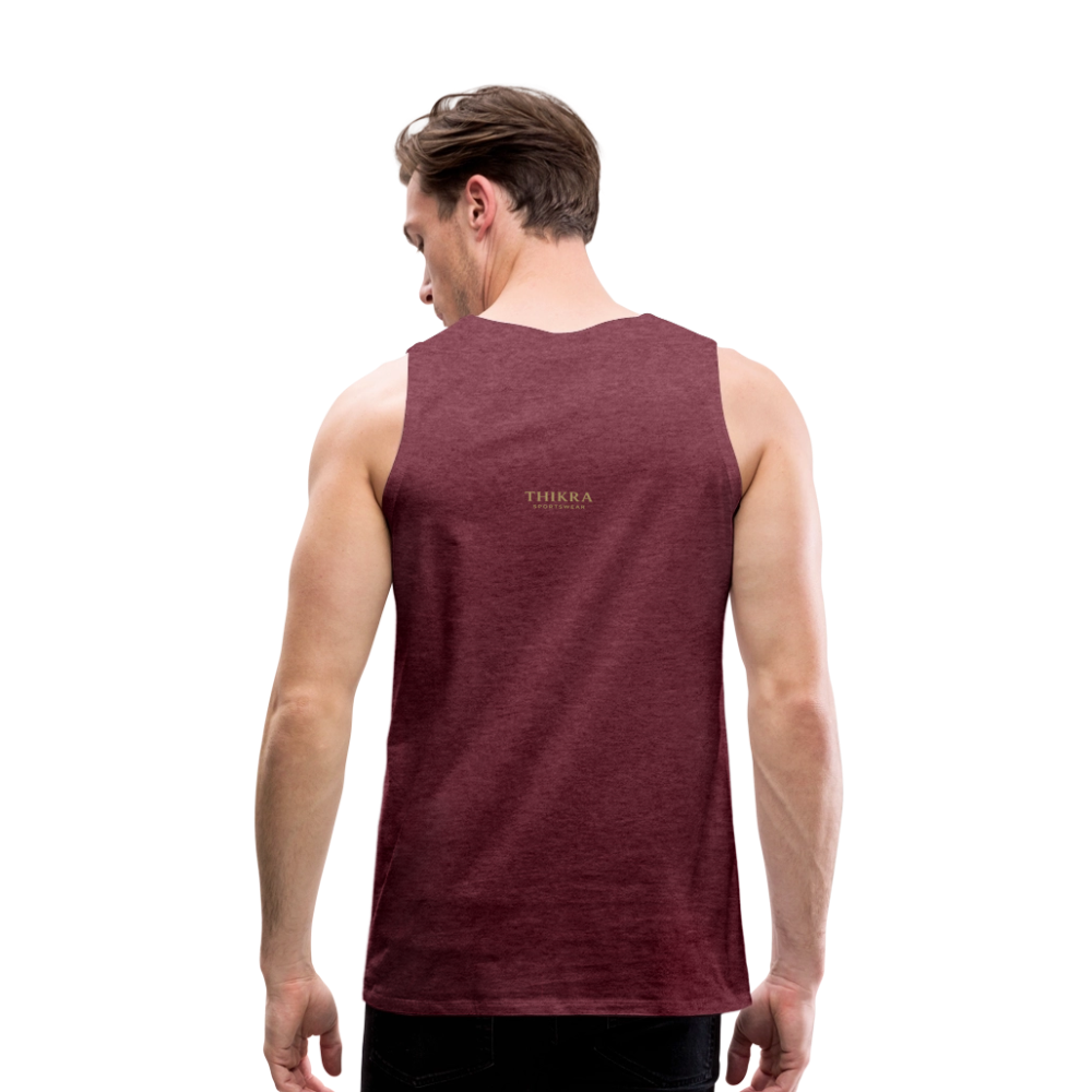 ThiKra's Premium Fit-Tanktop / Men - heather burgundy