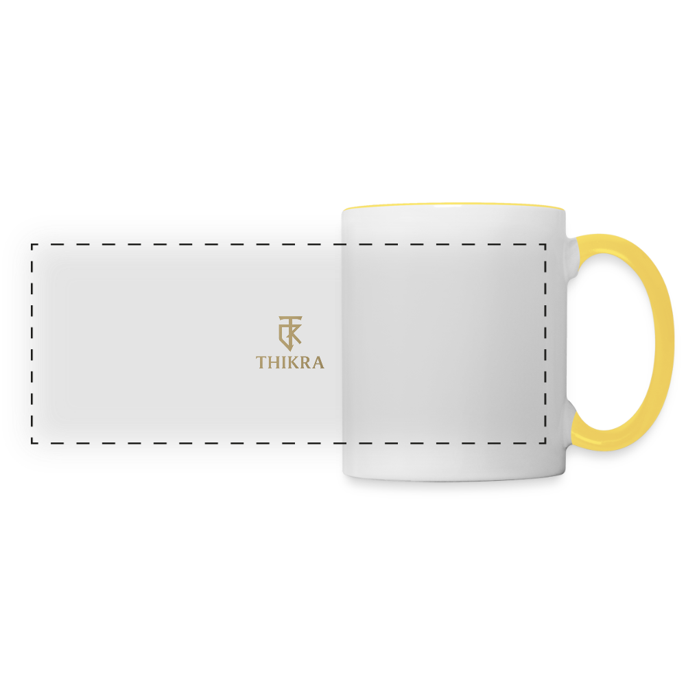 ThiKra's White Coffee Mug - white/yellow