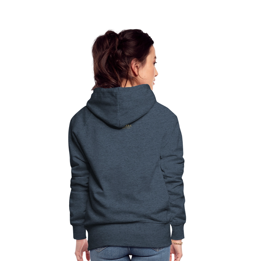 ThiKra's Premium Fithoodie / Women - heather denim