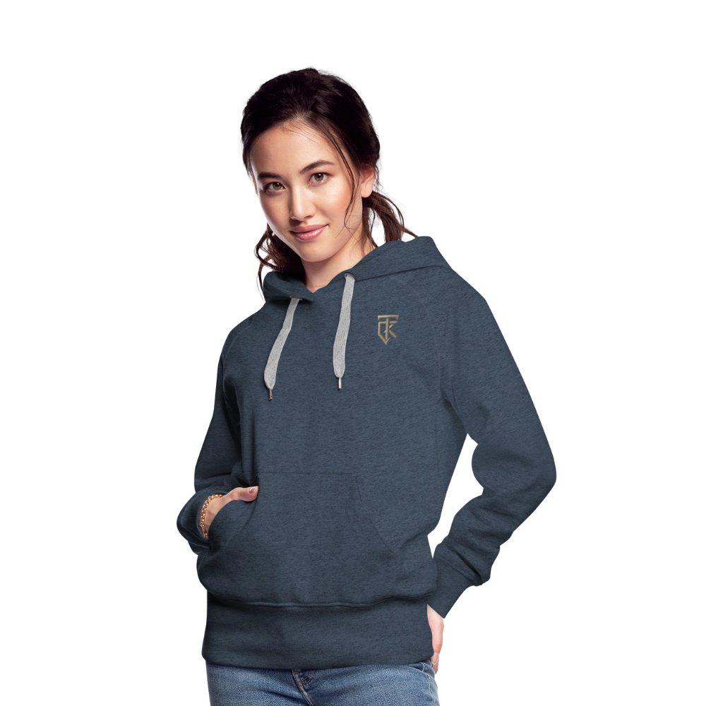 ThiKra's Premium Fithoodie / Women - heather denim