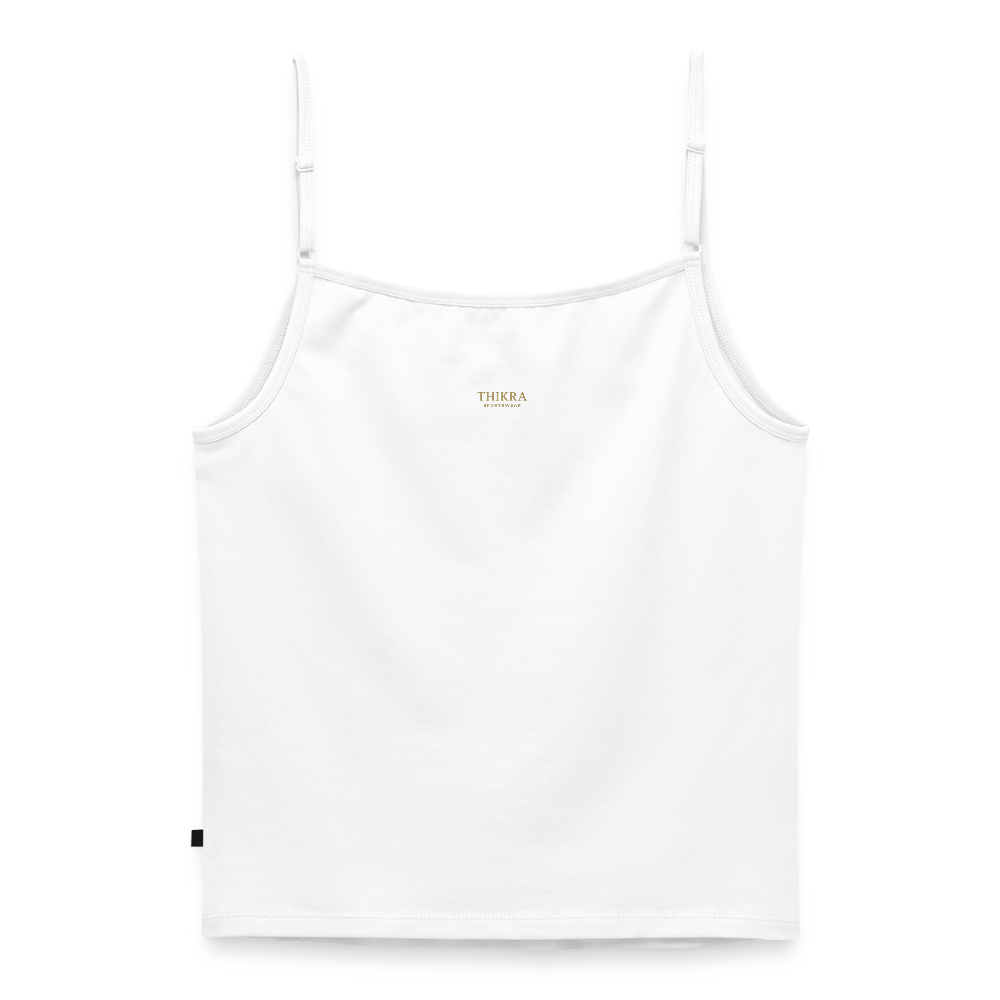 ThiKra's Premium Banded Tank-Top / Women - white
