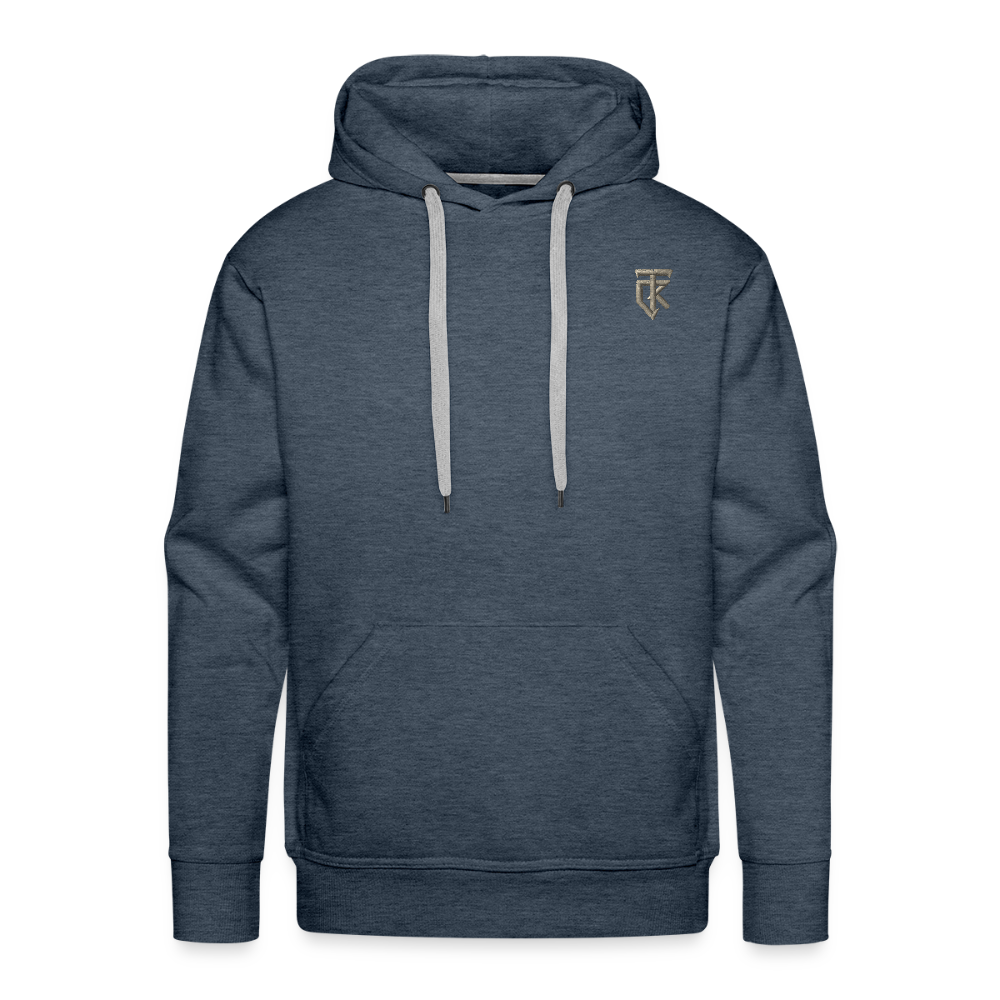 ThiKra's Premium Fithoodie / Men - heather denim