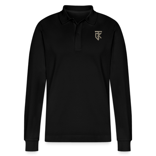 ThiKra's Premium Long-SLeeved Fitpolo - black