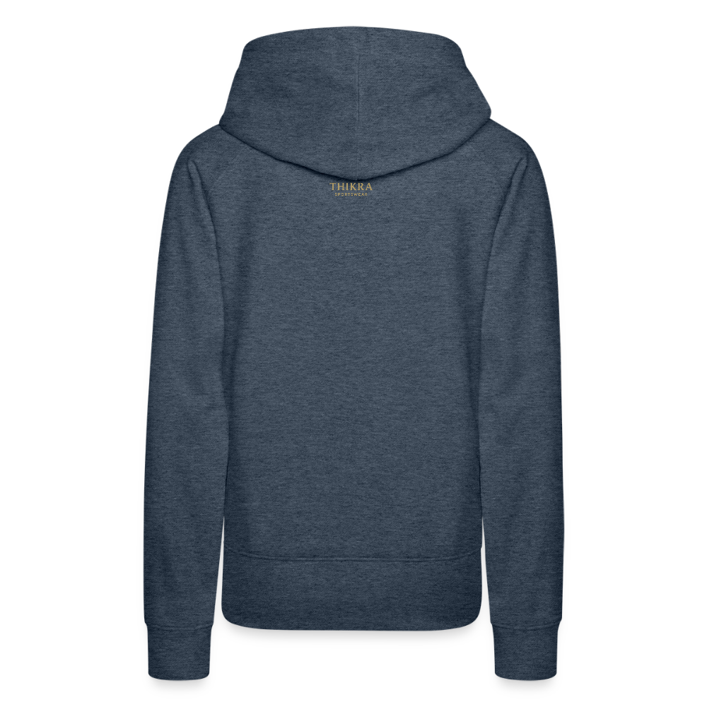 ThiKra's Premium Fithoodie / Women - heather denim