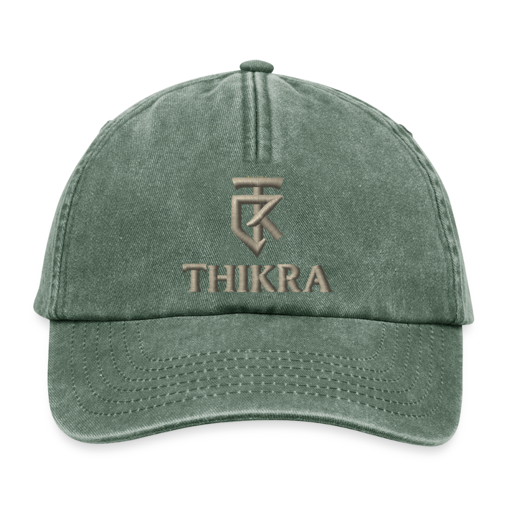 ThiKra's Premium Fitcap - vintage bottle green 