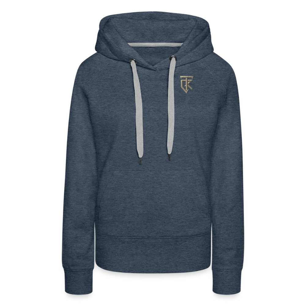 ThiKra's Premium Fithoodie / Women - heather denim
