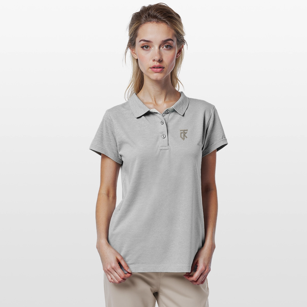 ThiKra's Premium Fitpolo / Women - heather grey