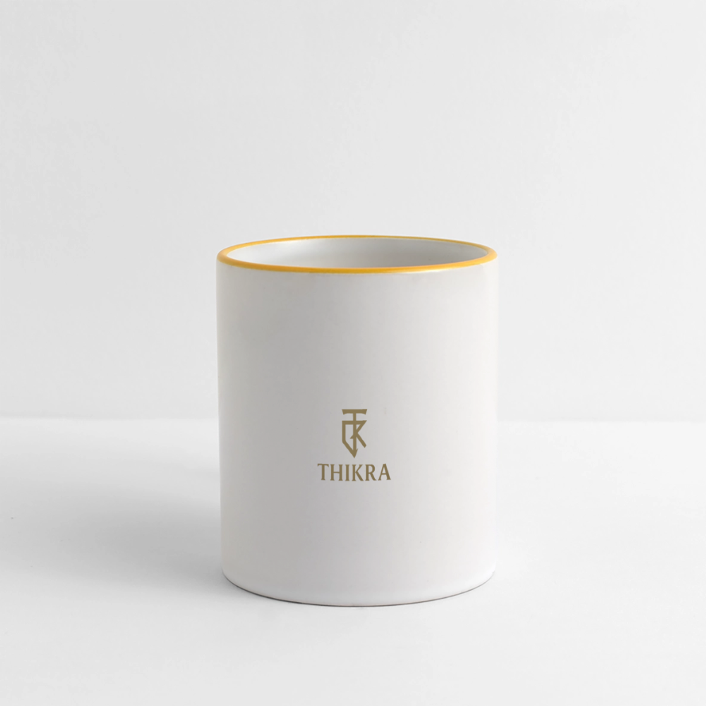 ThiKra's White Coffee Mug - white/yellow