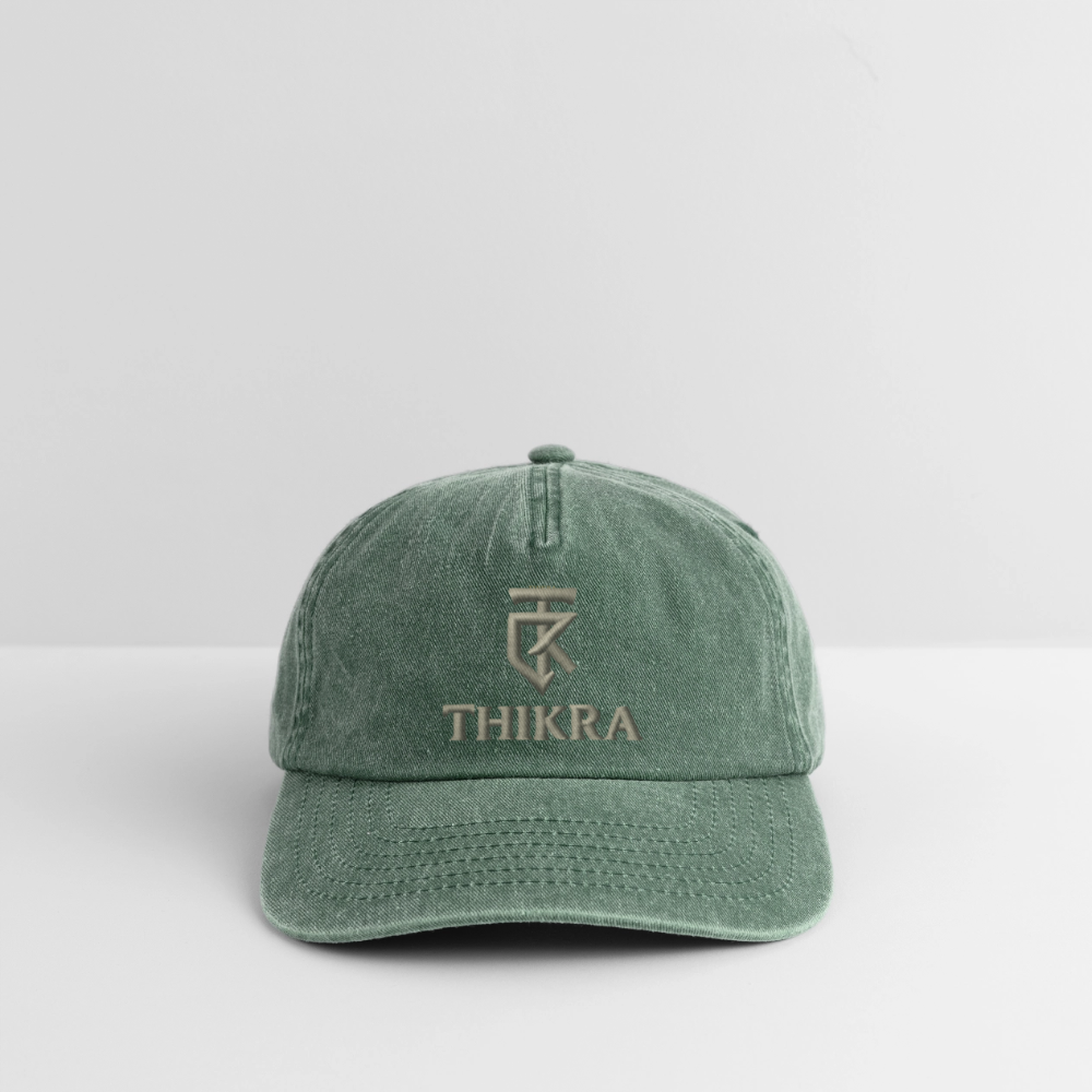 ThiKra's Premium Fitcap - vintage bottle green 